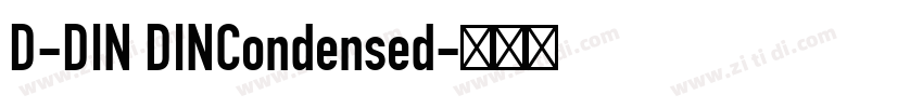 D-DIN DINCondensed字体转换